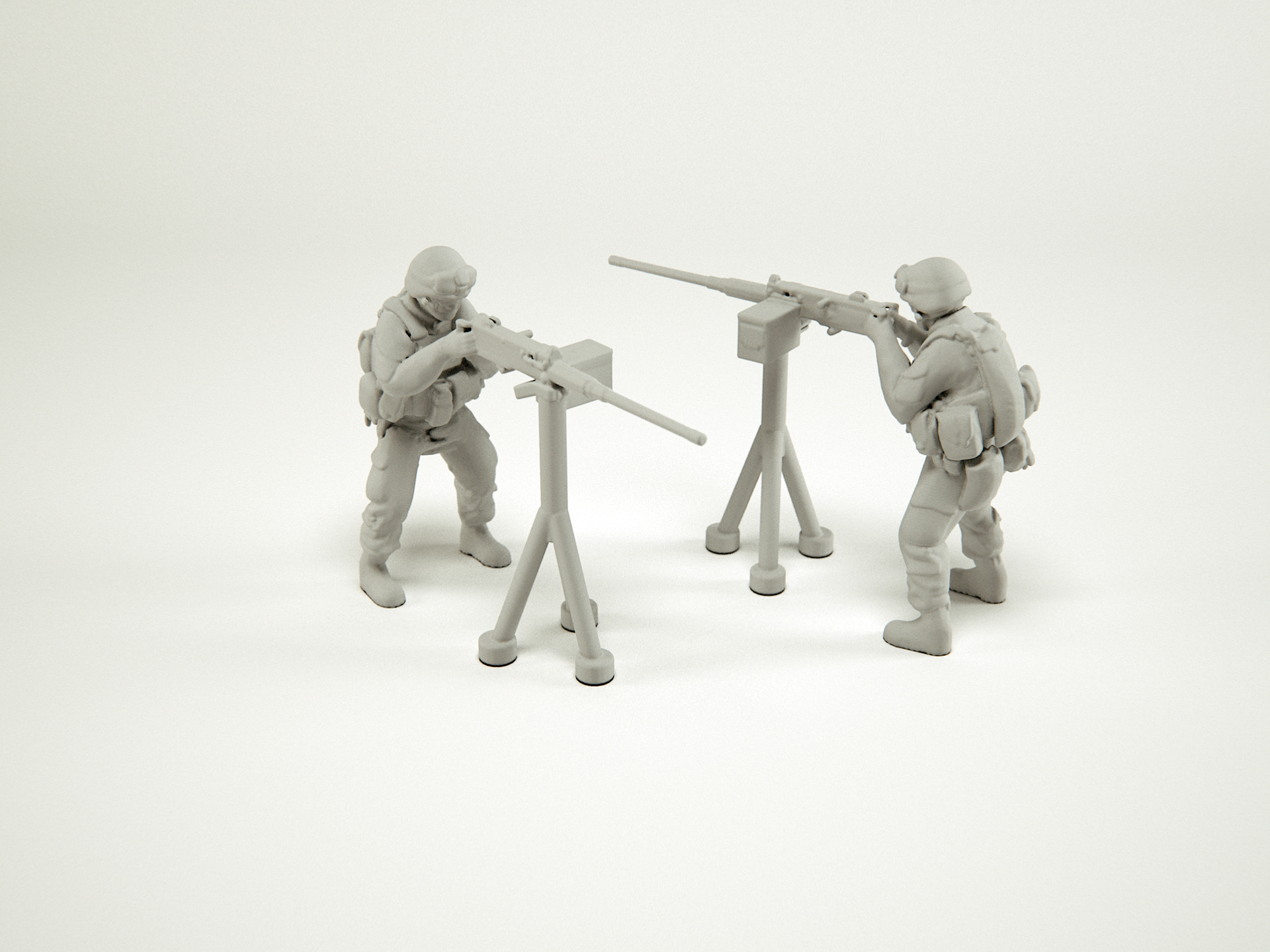 Download STL file GROUP 3 OF SOLDIERS • 3D printer design ・ Cults